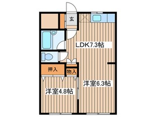 マンション常盤の物件間取画像